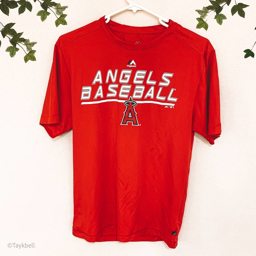 LA Angels Baseball Workout Activewear T Shirt, S